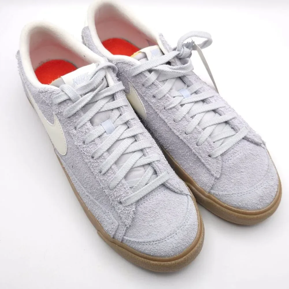NIKE Sneakers 12 Blazer Low 77 Women’s Suede Gray Vintage Gum Light FQ8060-003